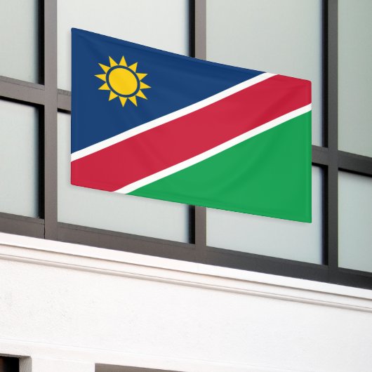 Namibië vlag spandoek (Buitenkant Gebouw)