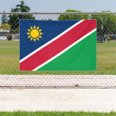 Namibië vlag spandoek (Insitu)