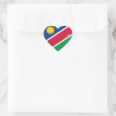 Namibië vlag Splendid Patriotic Hart Sticker (Tas)