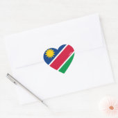 Namibië vlag Splendid Patriotic Hart Sticker (Envelop)