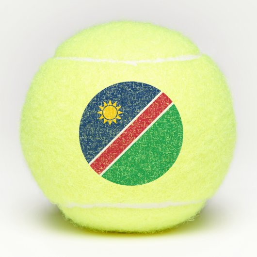 Namibië vlag tennisballen (Voorkant)