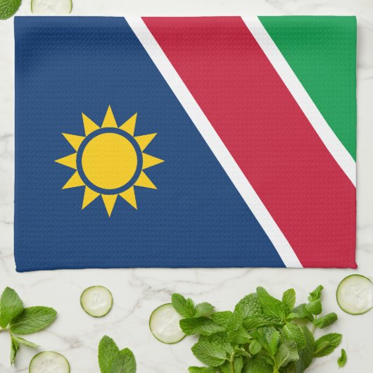 Namibië vlag theedoek (Gevouwen)