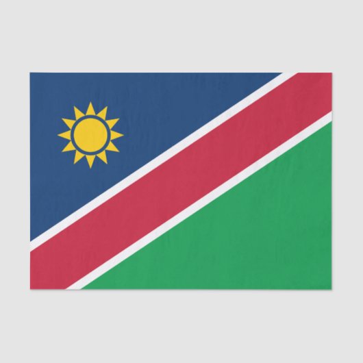 Namibië vlag tissuepapier (Voorkant)