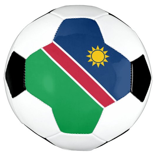 Namibië vlag voetbal (Gedraaid)