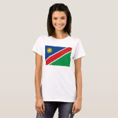 Namibië vlag x kaart T-Shirt (Voorkant volledig)