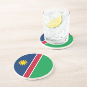 Namibië vlag zandsteen onderzetter (Zijkant)