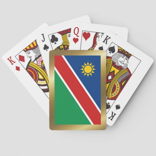 Namibië-vlagspelkaarten Pokerkaarten (Achterkant)