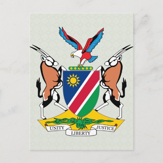 Namibië wapendetail briefkaart (Voorkant)