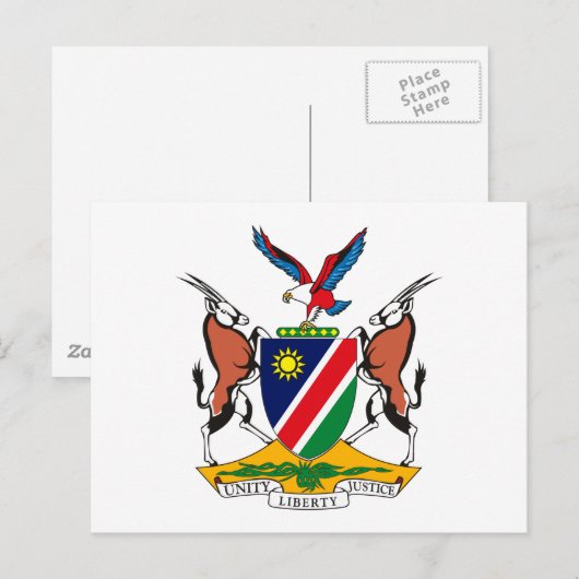 Namibië Wapenmunt Briefkaart (Voorkant / Achterkant)