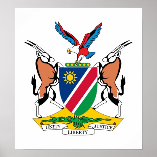Namibië wapenschild poster (Voorkant)