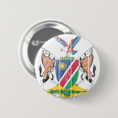 Namibië wapenschild ronde button 5,7 cm (Voorkant /achterkant)