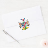 Namibië wapenschild ronde sticker (Envelop)