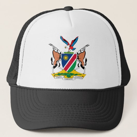 Namibië wapenschild trucker pet (Voorkant)