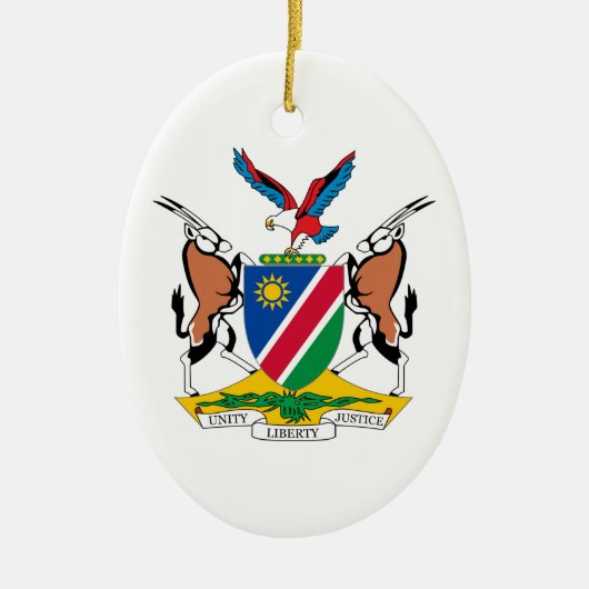 Namibië wapenstilstand keramisch ornament (Voorkant)