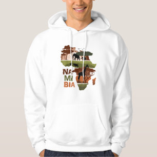 Namibië: Zonnecontinentale Natuur in het wild leve Hoodie