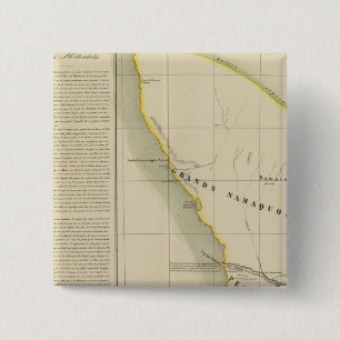 Namibië, Zuid-Afrika 50 Vierkante Button 5,1 Cm