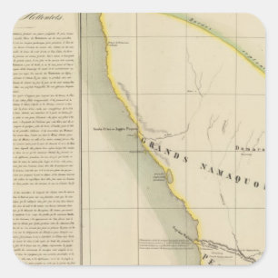 Namibië, Zuid-Afrika 50 Vierkante Sticker