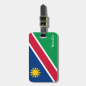 Namibische Bagagelabels, patriottische Namibische Bagagelabel (Voorkant verticaal)