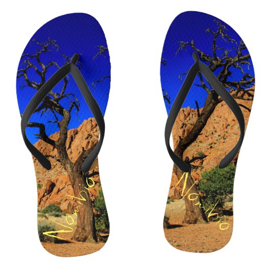 Namibische Landschaps Boom Slippers Teenslippers (Voetbed)