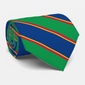 Namibische vlag Elegante Patriottische Stropdas (Opgerold)