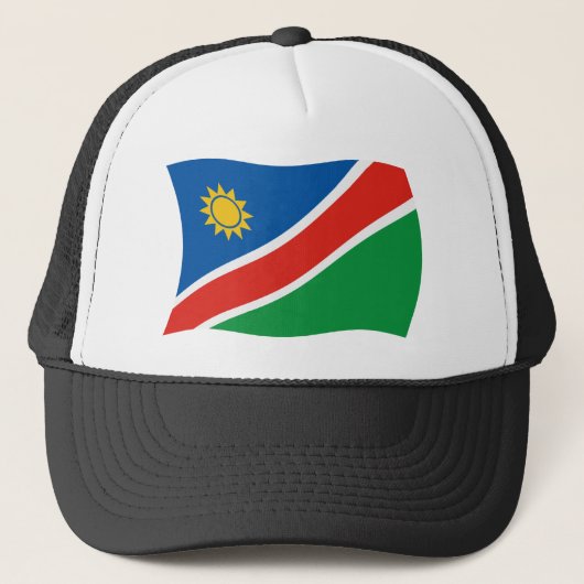 Namibische vlag hoed trucker pet (Voorkant)