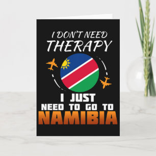 Namibische Vlag I Namibië Vlag I Vakantie Cadeau I Kaart