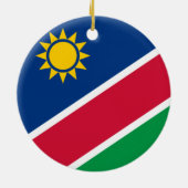Namibische Vlag (Namibië) Keramisch Ornament (Achterkant)