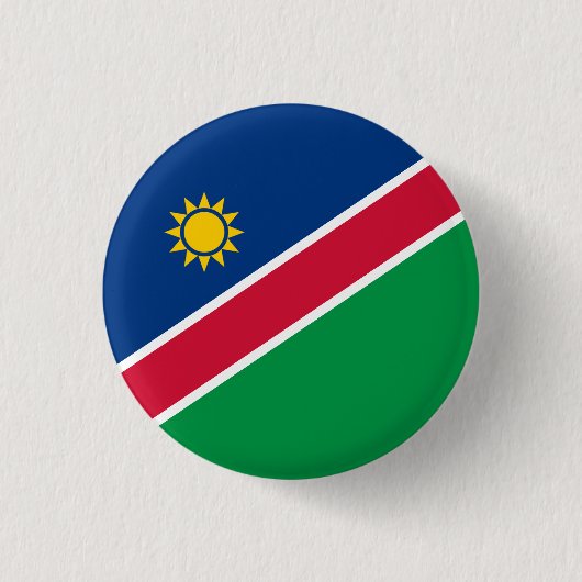 Namibische vlag, vlag van Namibië Ronde Button 3,2 Cm (Voorkant)