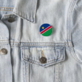 Namibische vlag, vlag van Namibië Ronde Button 3,2 Cm (In situ)