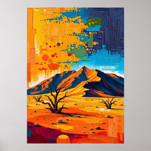 Namibwoestijn – Tijdloze duinen van goud Poster (Voorkant)