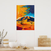 Namibwoestijn – Tijdloze duinen van goud Poster (Keuken)