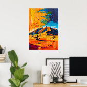 Namibwoestijn – Tijdloze duinen van goud Poster (Thuiskantoor)