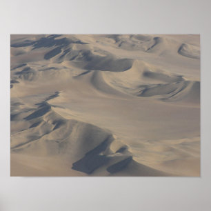 Namibwoestijnduinen met uitzicht op de hemel poster
