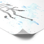 Namida (Tranen) Kanji Canvas Poster (Hoek)