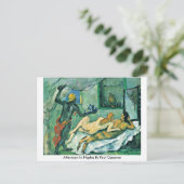 namiddag in Napels door Paul Cezanne Briefkaart (Staand voorkant)