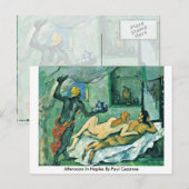 namiddag in Napels door Paul Cezanne Briefkaart (Voorkant / Achterkant)