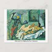 namiddag in Napels door Paul Cezanne Briefkaart (Voorkant)