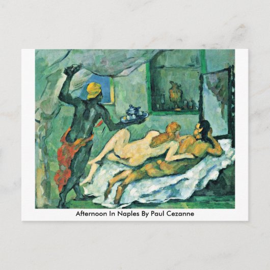 namiddag in Napels door Paul Cezanne Briefkaart (Voorkant)