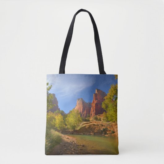 namiddag in Zion National Park Tote Bag (Voorkant)