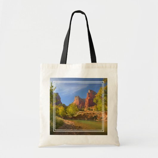 namiddag in Zion National Park Tote Bag (Voorkant)