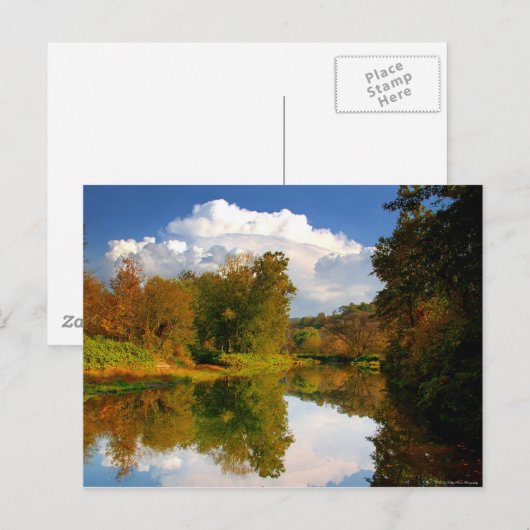 Namiddag reflectie briefkaart (Voorkant / Achterkant)