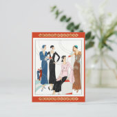 Namiddagjurken (1931) feestdagenkaart (Staand voorkant)