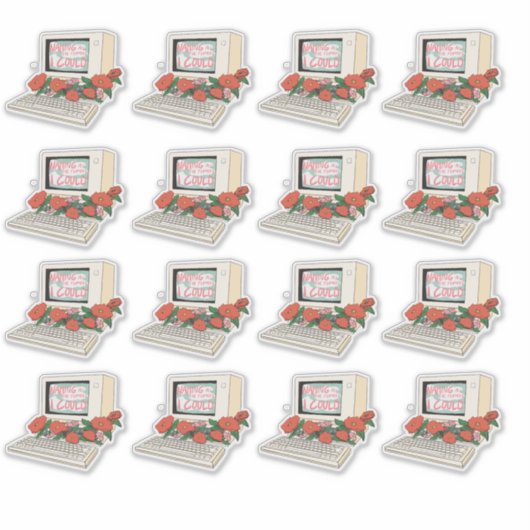 Naming All the Flowers Logo  Sticker (Voorkant)