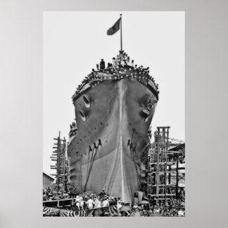 Naming-ceremonie voor BB-39: USS Arizona Poster