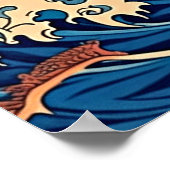 Nami's  Wave: Retro Elegance Poster (Hoek)