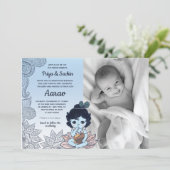 Namkaran Baby Naming Ceremony Kaart (Staand voorkant)