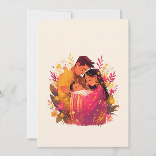 Namkaran Baby Naming Ceremony Uitnodiging (Voorkant)