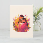 Namkaran Baby Naming Ceremony Uitnodiging (Staand voorkant)