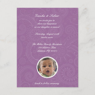 Namkaran Baby Naming-uitnodigingen Kaart