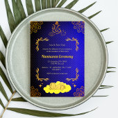 Namkaran Naming Ceremony Gouden Elementen Kaart